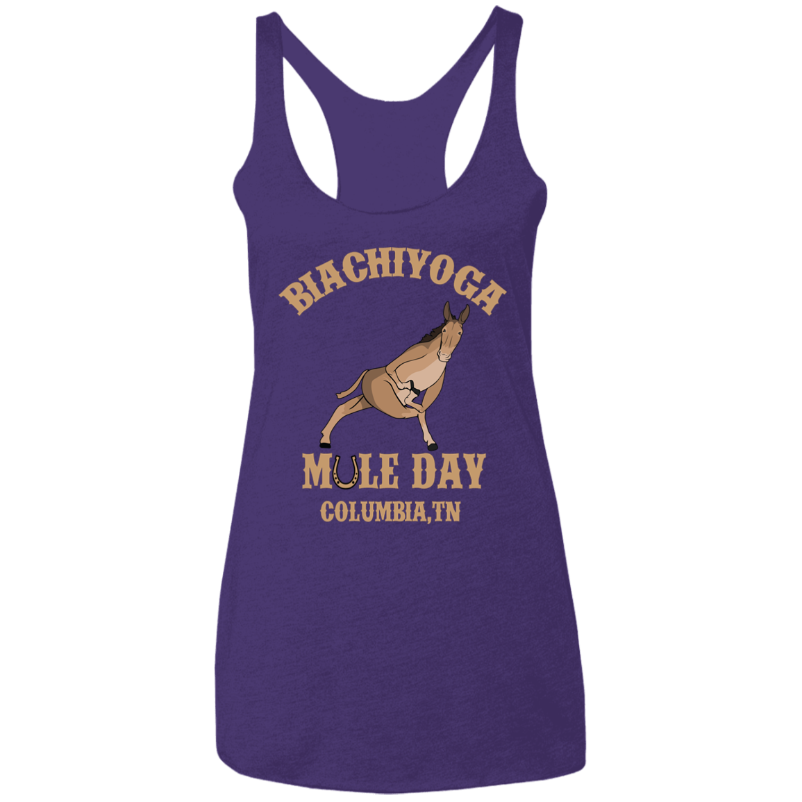 Mule Day - BiaChiYoga Twisted Prayer Lunge Tee