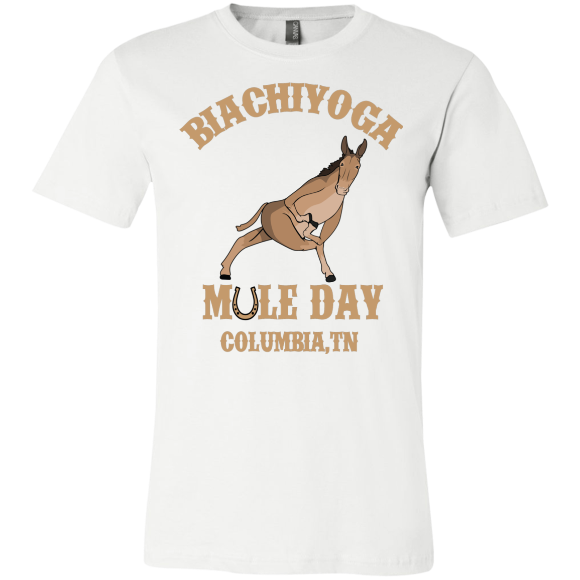 Mule Day - BiaChiYoga Twisted Prayer Lunge Tee