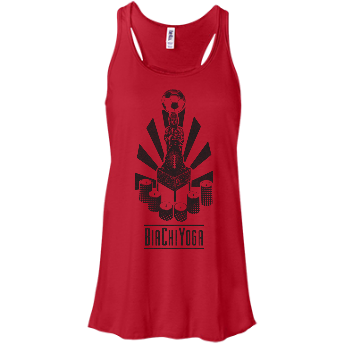 Sports Buddha - Bella+Canvas Flowy Racerback Tank