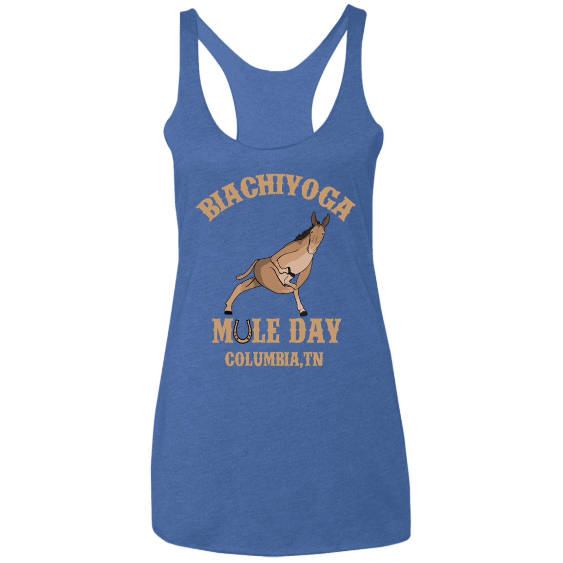 Mule Day - BiaChiYoga Twisted Prayer Lunge Tee