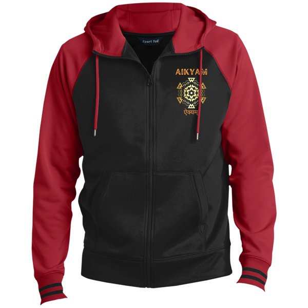 Aikyam - Men's Sport-Wick® Full-Zip Hooded Jacket