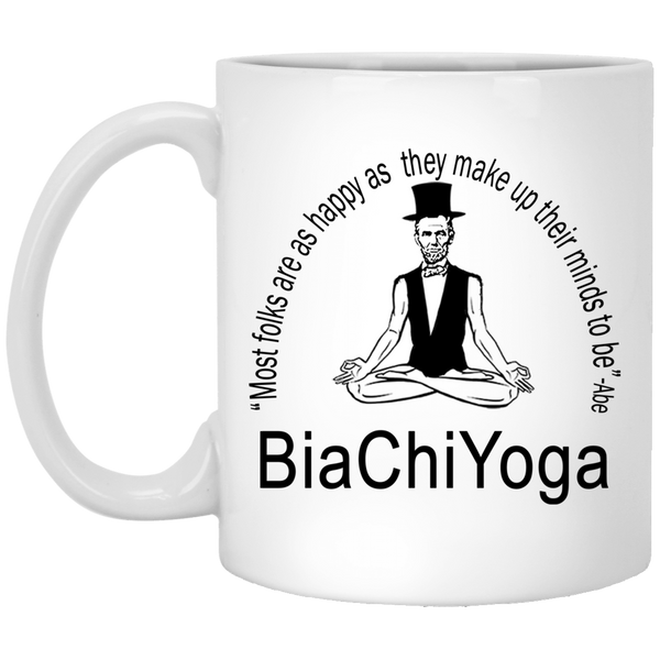 Honest Abe Yoga Coffee Mug