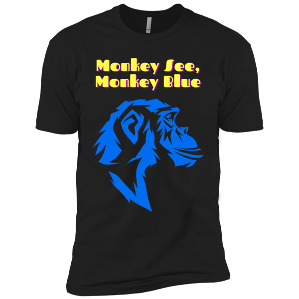 Monkey See, Monkey Blue Boys' T-Shirt #1