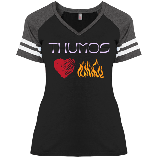 Thumos Ladies' Game V-Neck T-Shirt