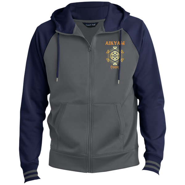 Aikyam - Men's Sport-Wick® Full-Zip Hooded Jacket