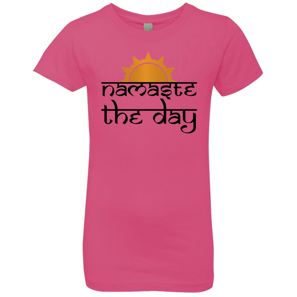 Namaste the Day - Girls' Princess T-Shirt