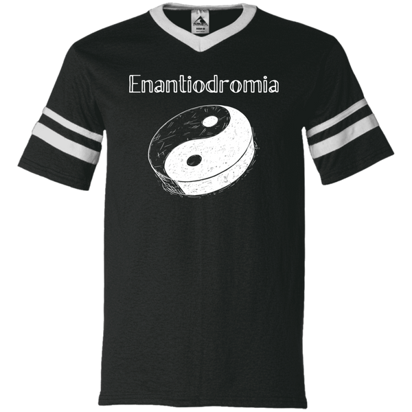 Enantiodromia - V-Neck Sleeve Stripe Jersey