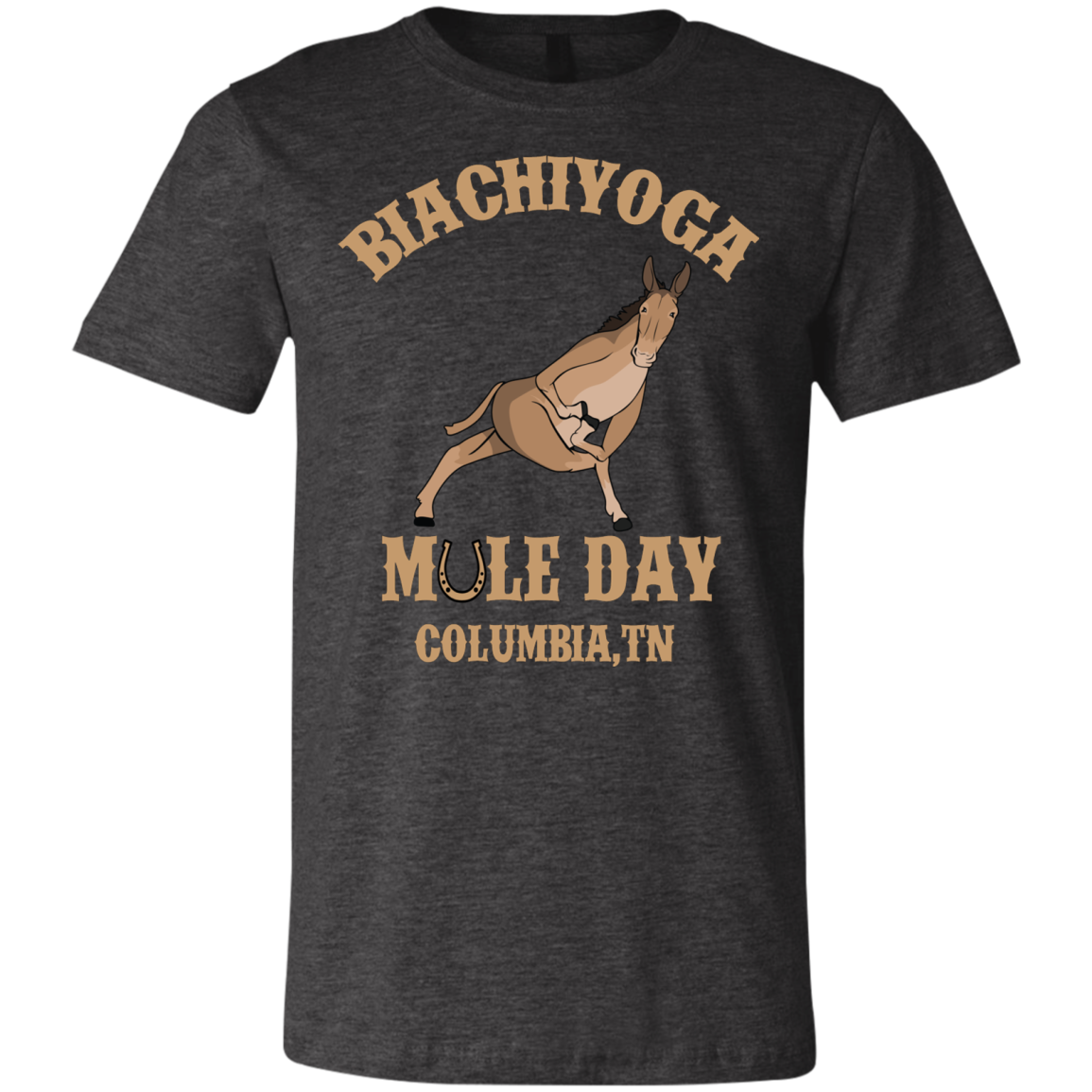 Mule Day - BiaChiYoga Twisted Prayer Lunge Tee