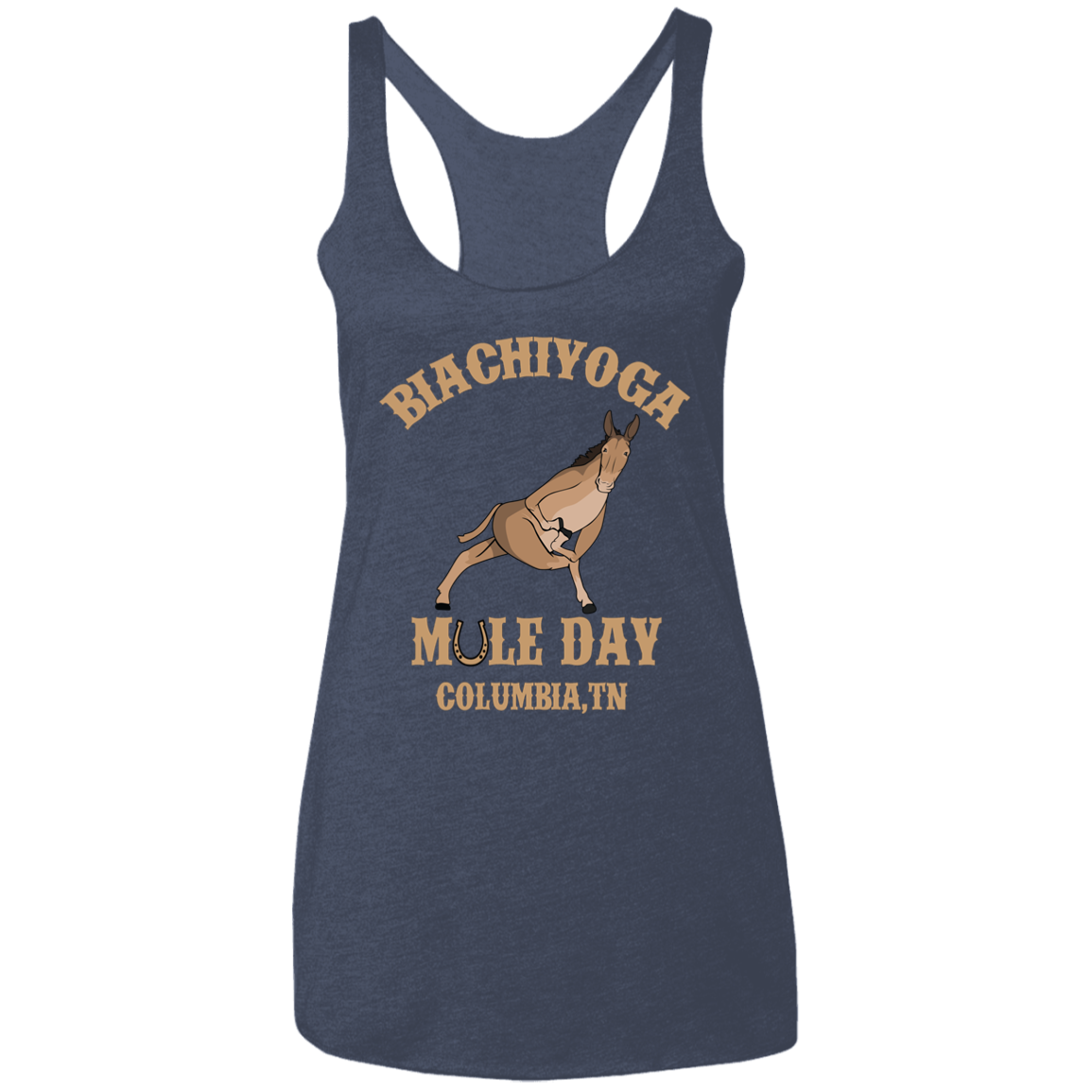 Mule Day - BiaChiYoga Twisted Prayer Lunge Tee