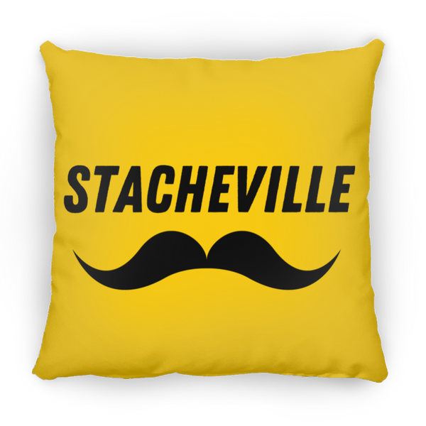 Stacheville #1 - Large Square Pillow