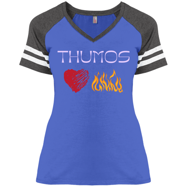 Thumos Ladies' Game V-Neck T-Shirt