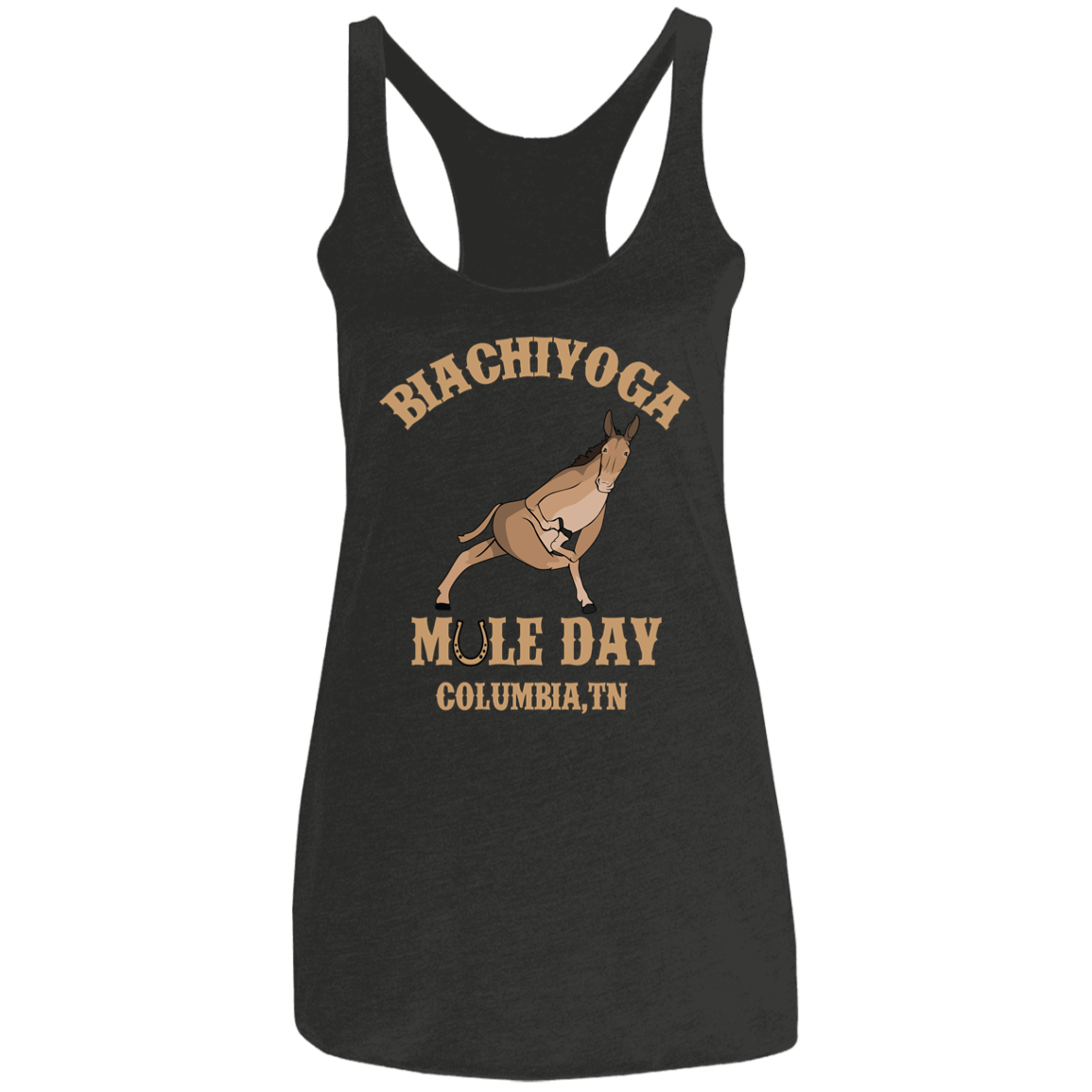Mule Day - BiaChiYoga Twisted Prayer Lunge Tee