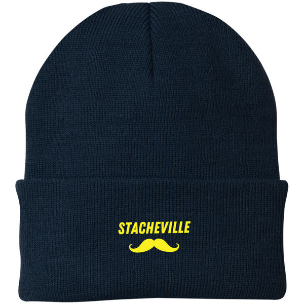 Stacheville Navy Knit Cap