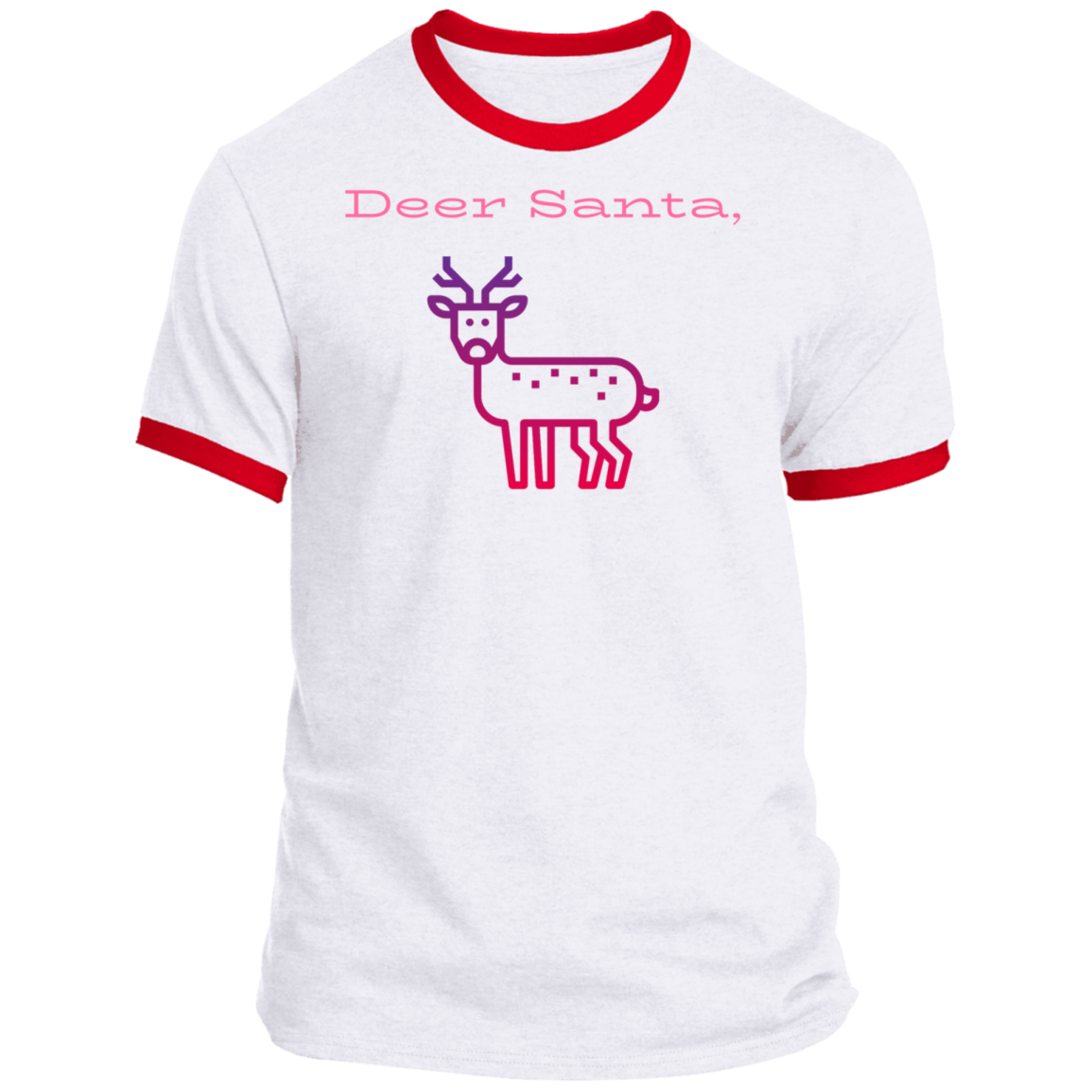 Deer Santa Ringer Tee