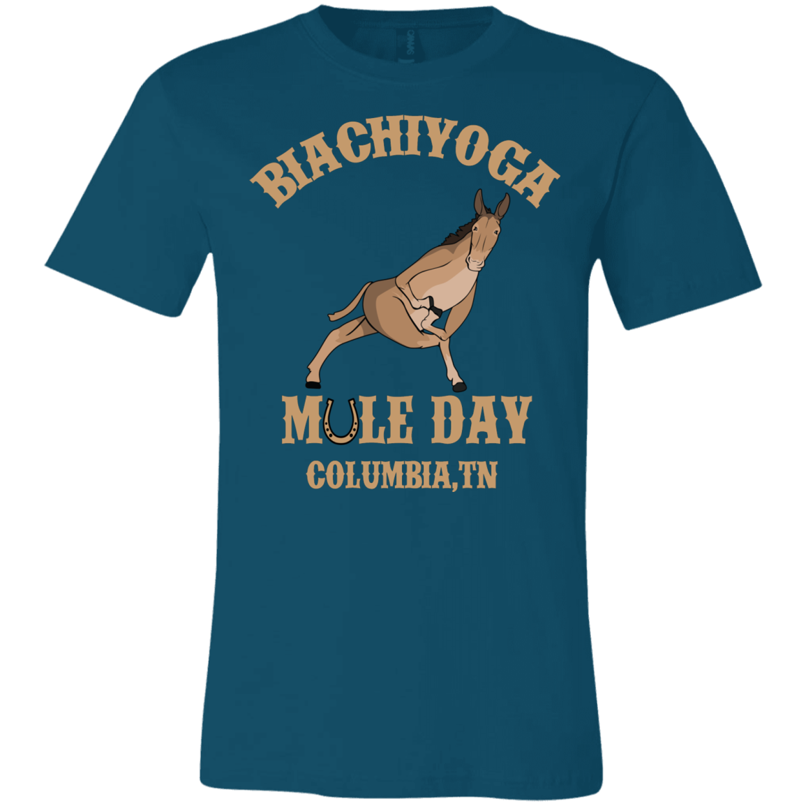 Mule Day - BiaChiYoga Twisted Prayer Lunge Tee