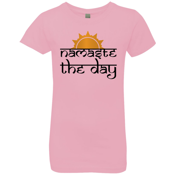 Namaste the Day - Girls' Princess T-Shirt