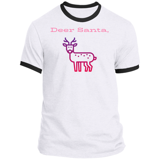 Deer Santa Ringer Tee