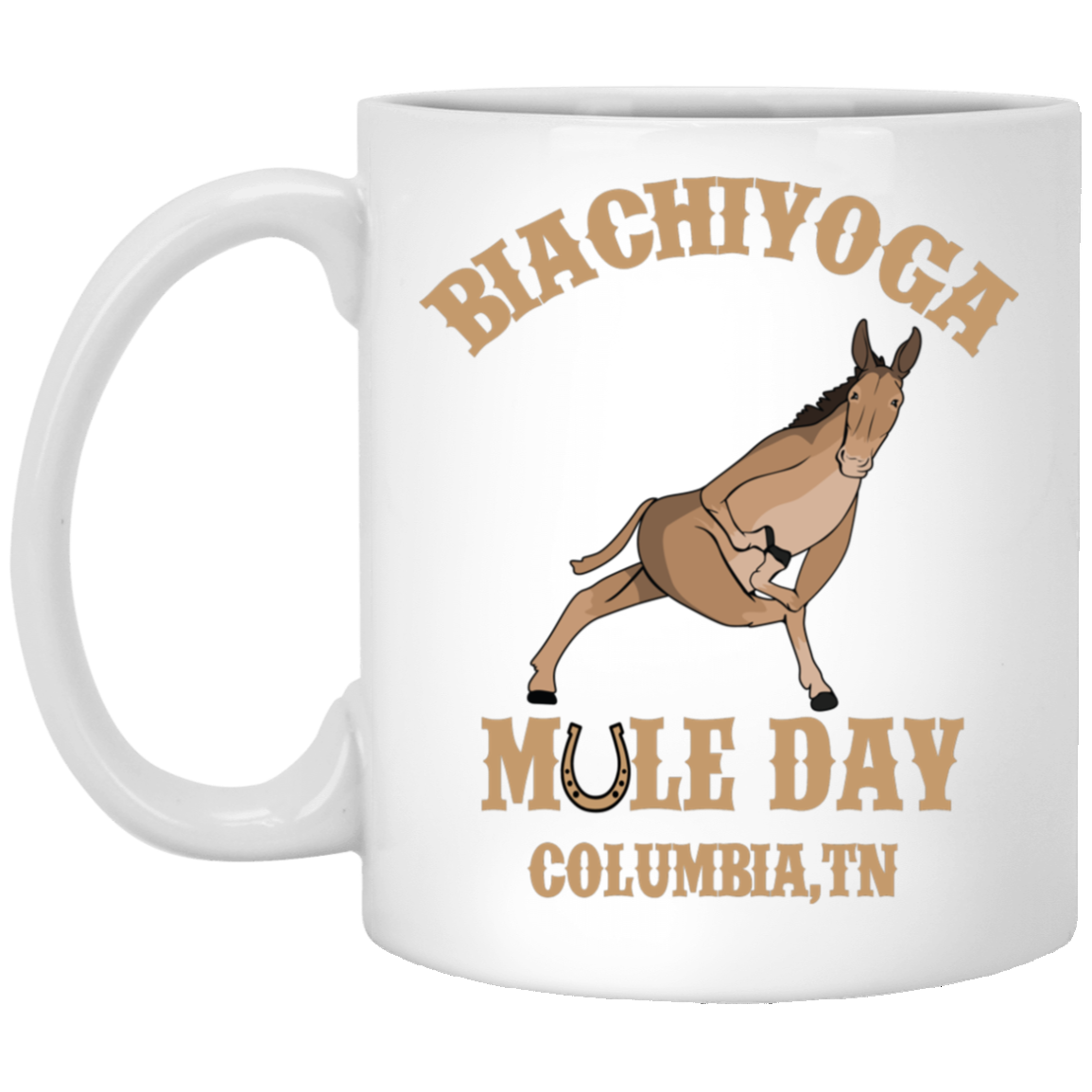 Mule Day Yoga 11 oz. Coffee Mug