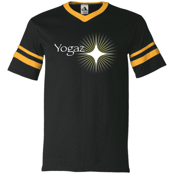 Yogaz - V-Neck Sleeve Stripe Jersey