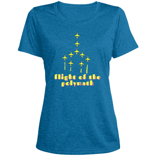 Flight of the Polymath - Ladies' Heather Scoop Neck Performance Tee